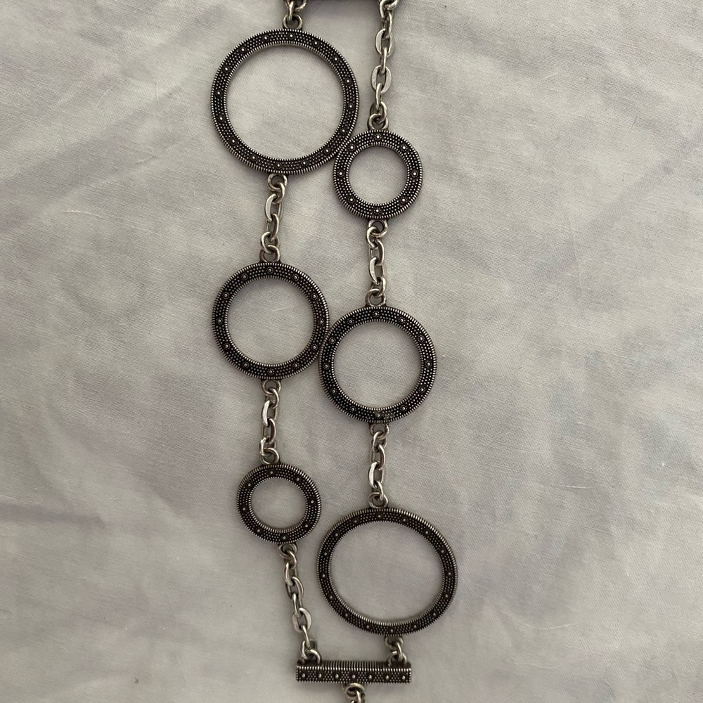 Brighton Townsend Silver/Black Pattern Circles 2 … - image 5